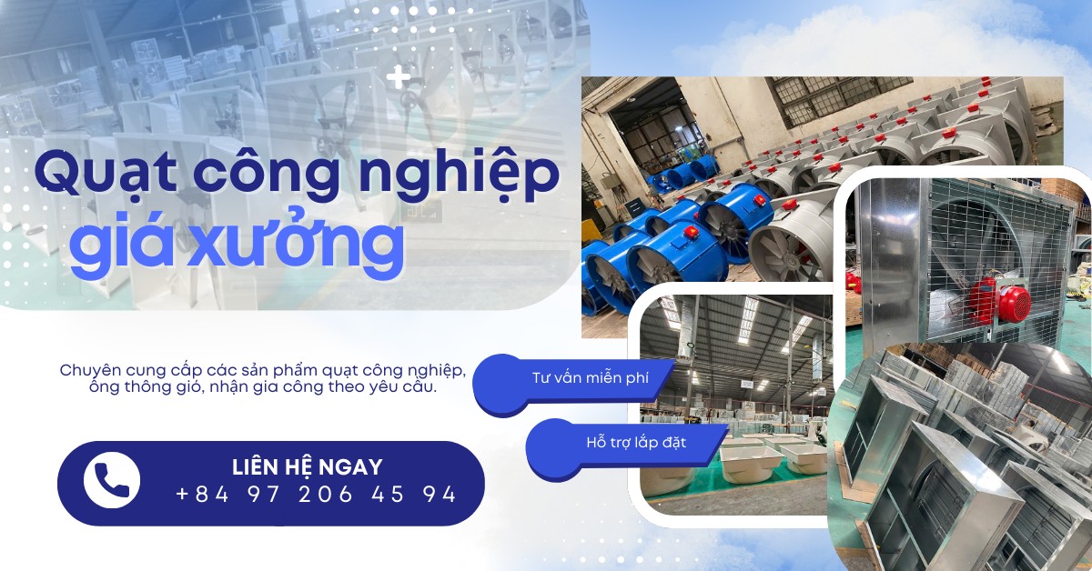 Quạt công nghiệp giá xưởng